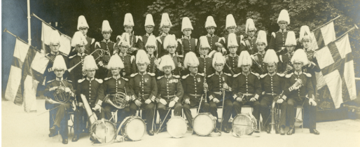 Claes Erik and Göta Livgarde Musikkår in the 1890s